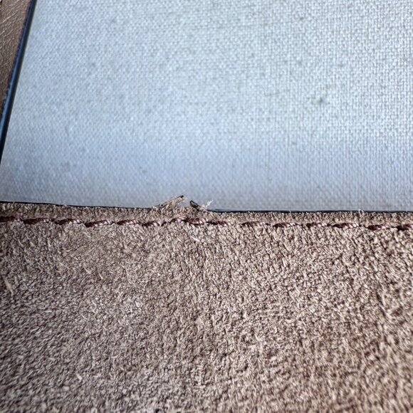 Ralph Lauren Lennox Tote in Greige Suede - Picture 13 of 16